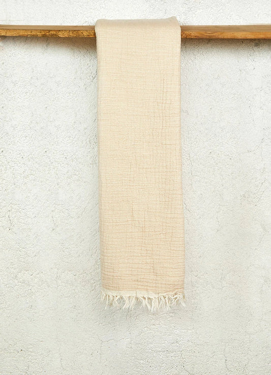 Muslin Cloth Hammam Towel Beige
