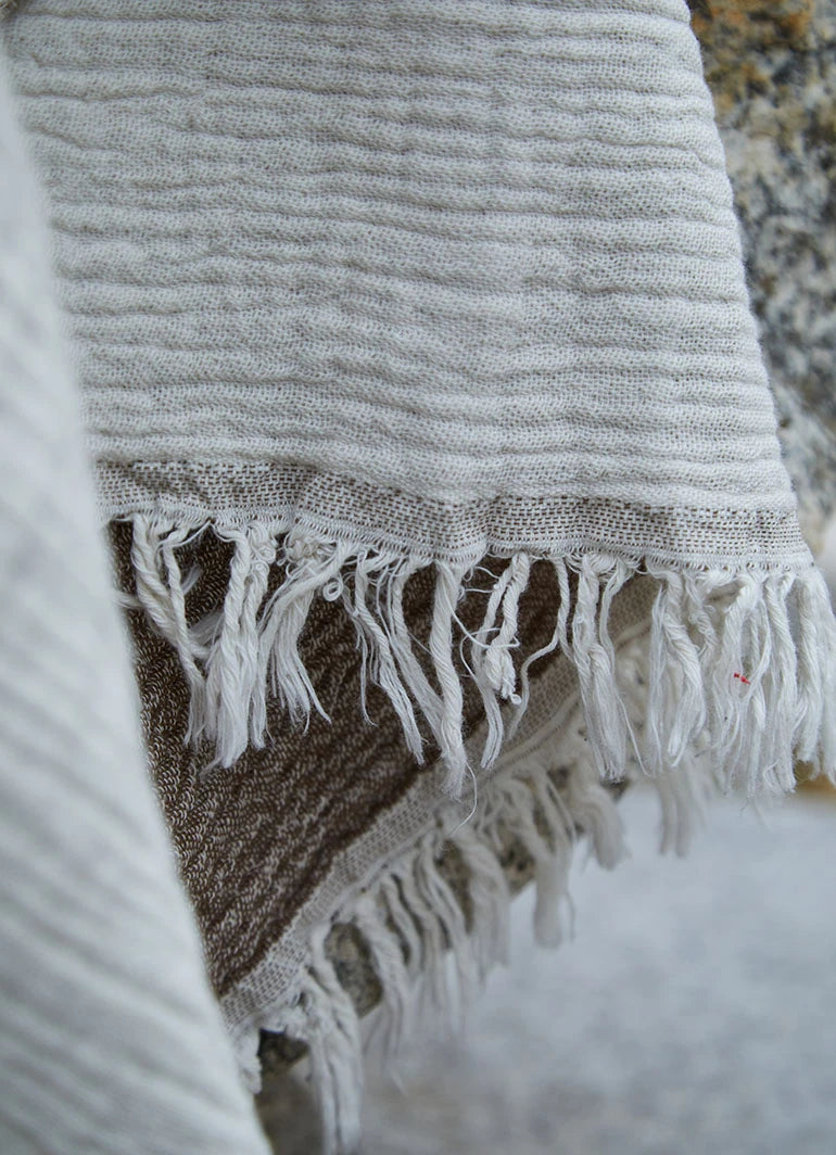 Muslin Cloth Hammam Towel Brown