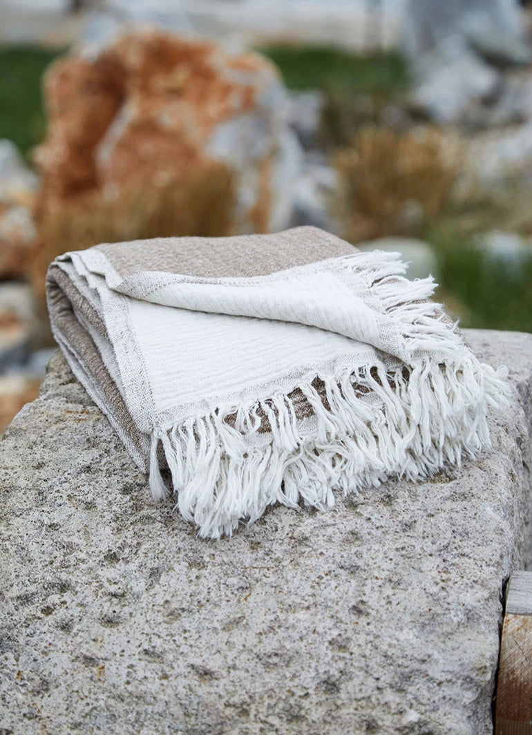 Muslin Cloth Hammam Towel Brown