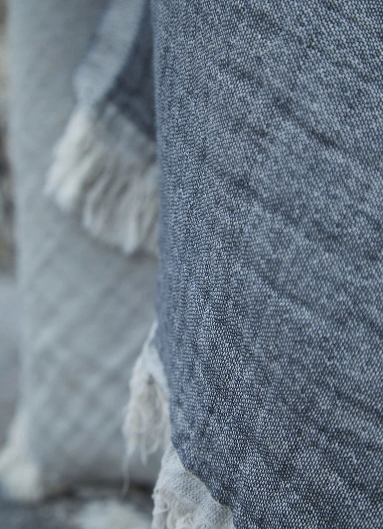 Muslin Cloth Hammam Towel Dark Gray
