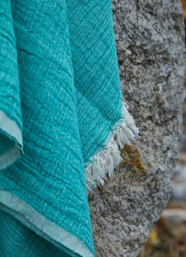 Muslin Cloth Hammam Towel Turquoise
