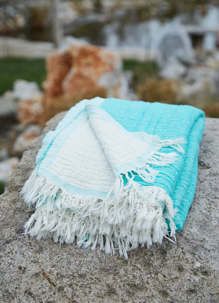 Muslin Cloth Hammam Towel Turquoise