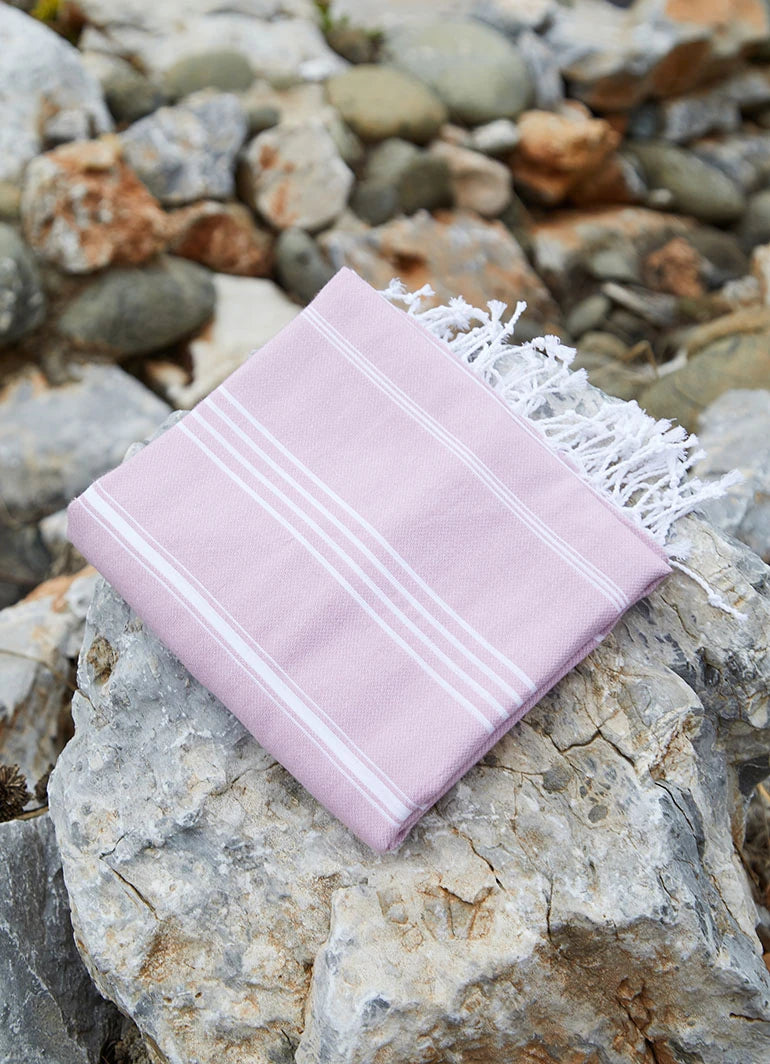 Classic Pattern Light Hammam Towel Purple