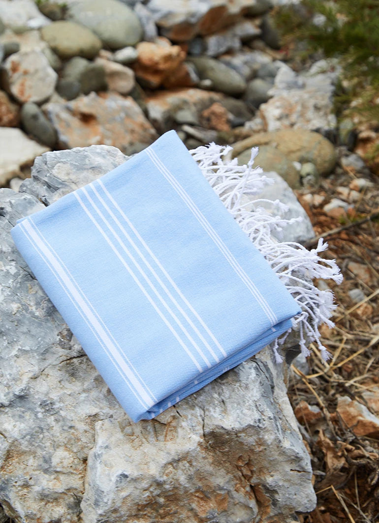 Classic Pattern Light Hammam Towel Turquoise