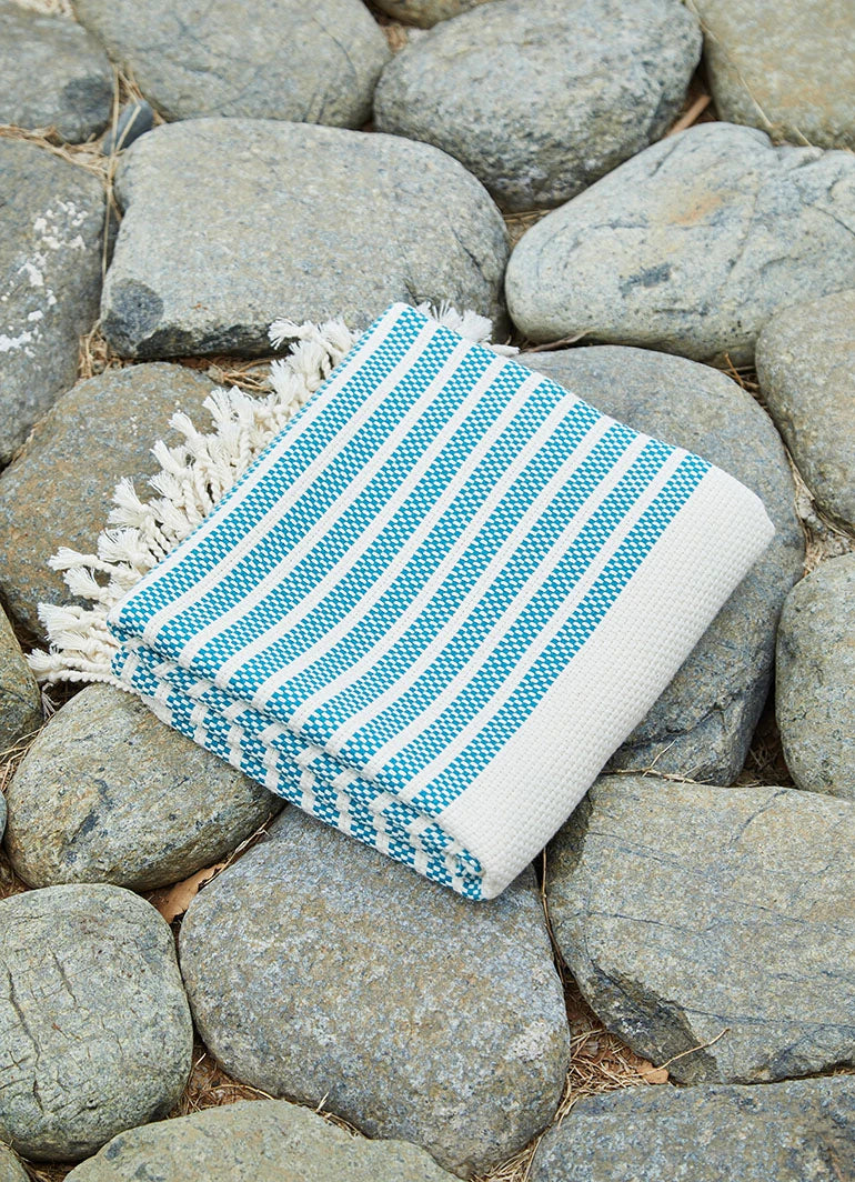 Striped Hammam Towel Petrol