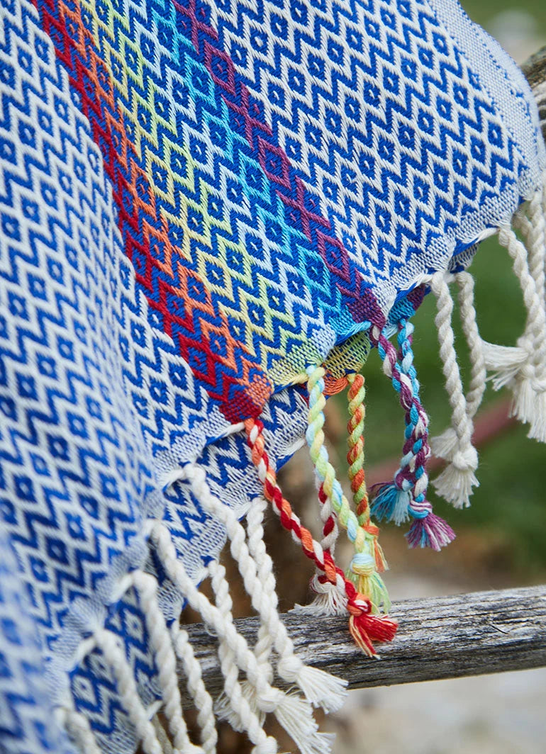 Rainbow Hammam Towel Blue
