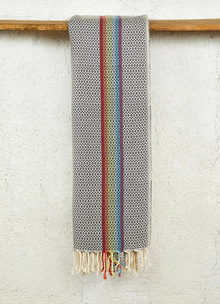 Rainbow Hammam Towel Dark Blue