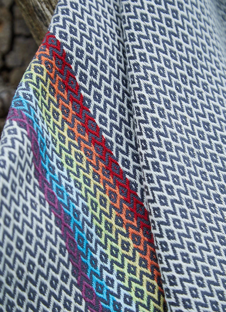 Rainbow Hammam Towel Dark Blue