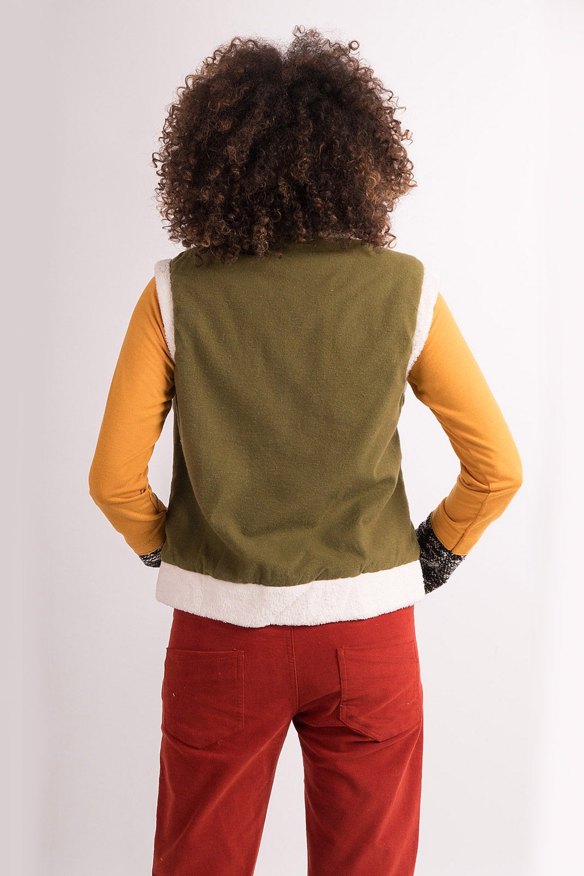 Green Embroidered Vest