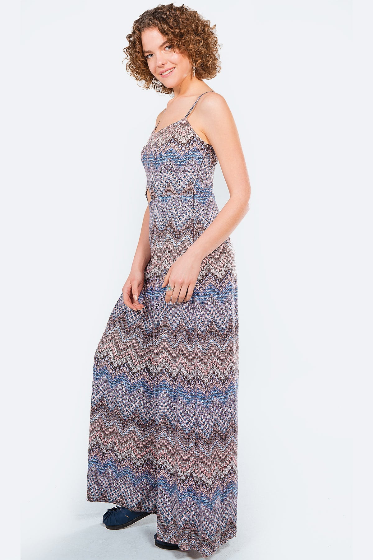 Zig Zag Pattern Aesthetic Boho Jumpsuit