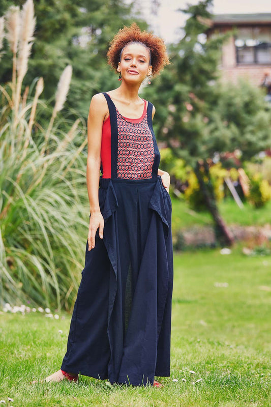 Black Hippie Jumpsuit