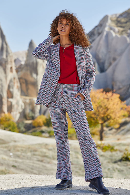 Plaid Winter Pants for Women