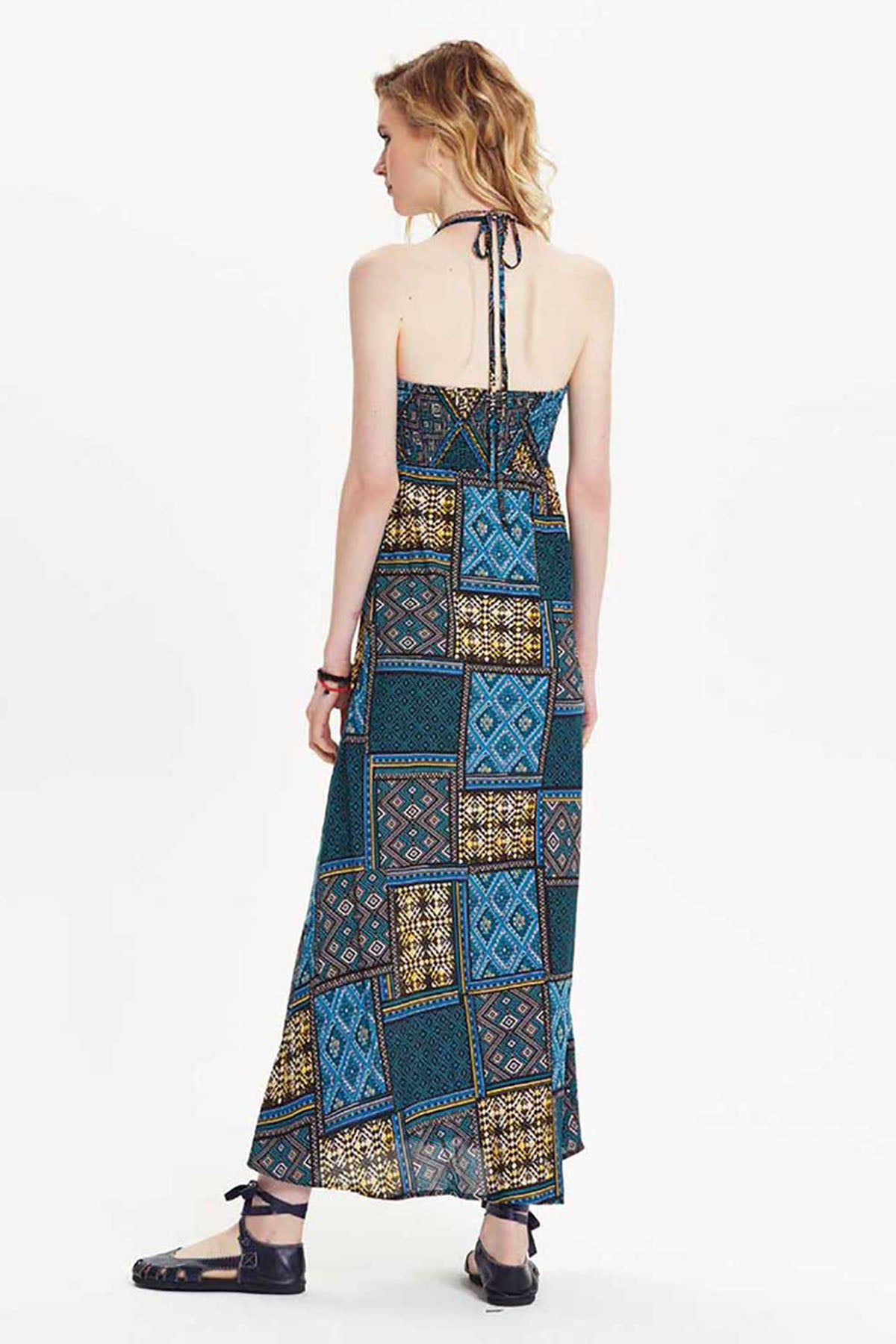 Black Mosaic Maxi Dress