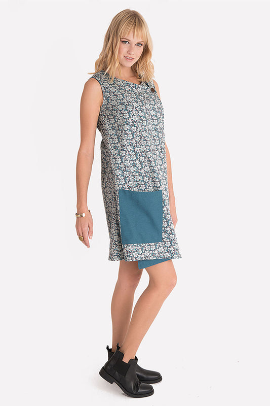 Gray Velvet Bohemian Dress