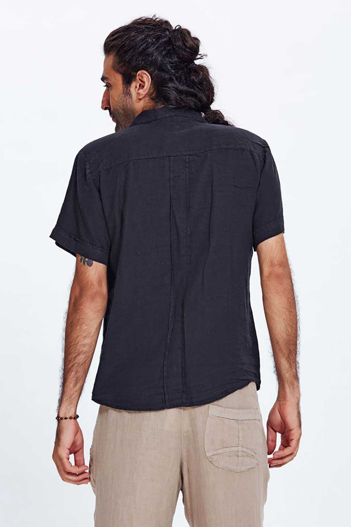 Black Linen Shirt