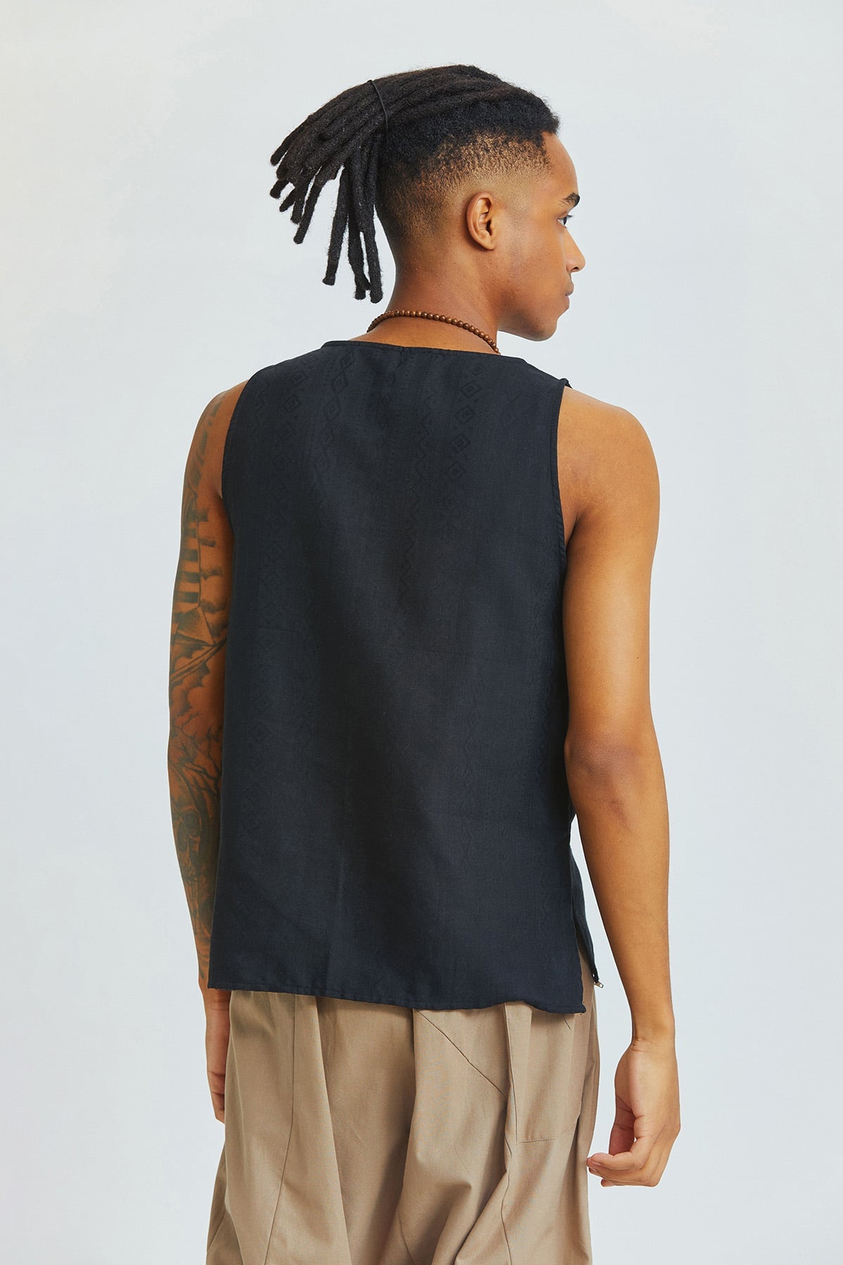 Men's Tank Top with Pocket Black