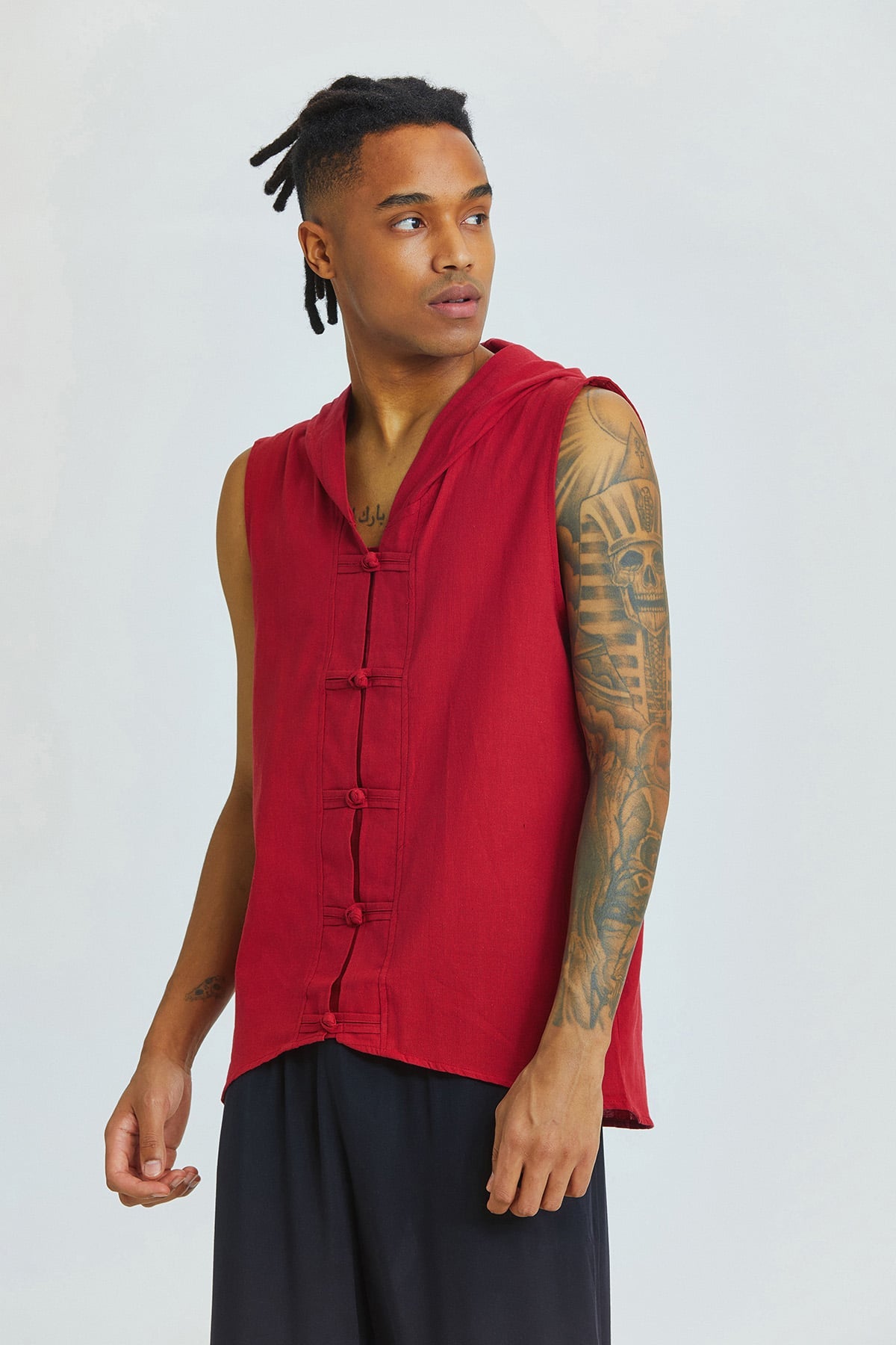 Sleeveless Men's Shirt Red