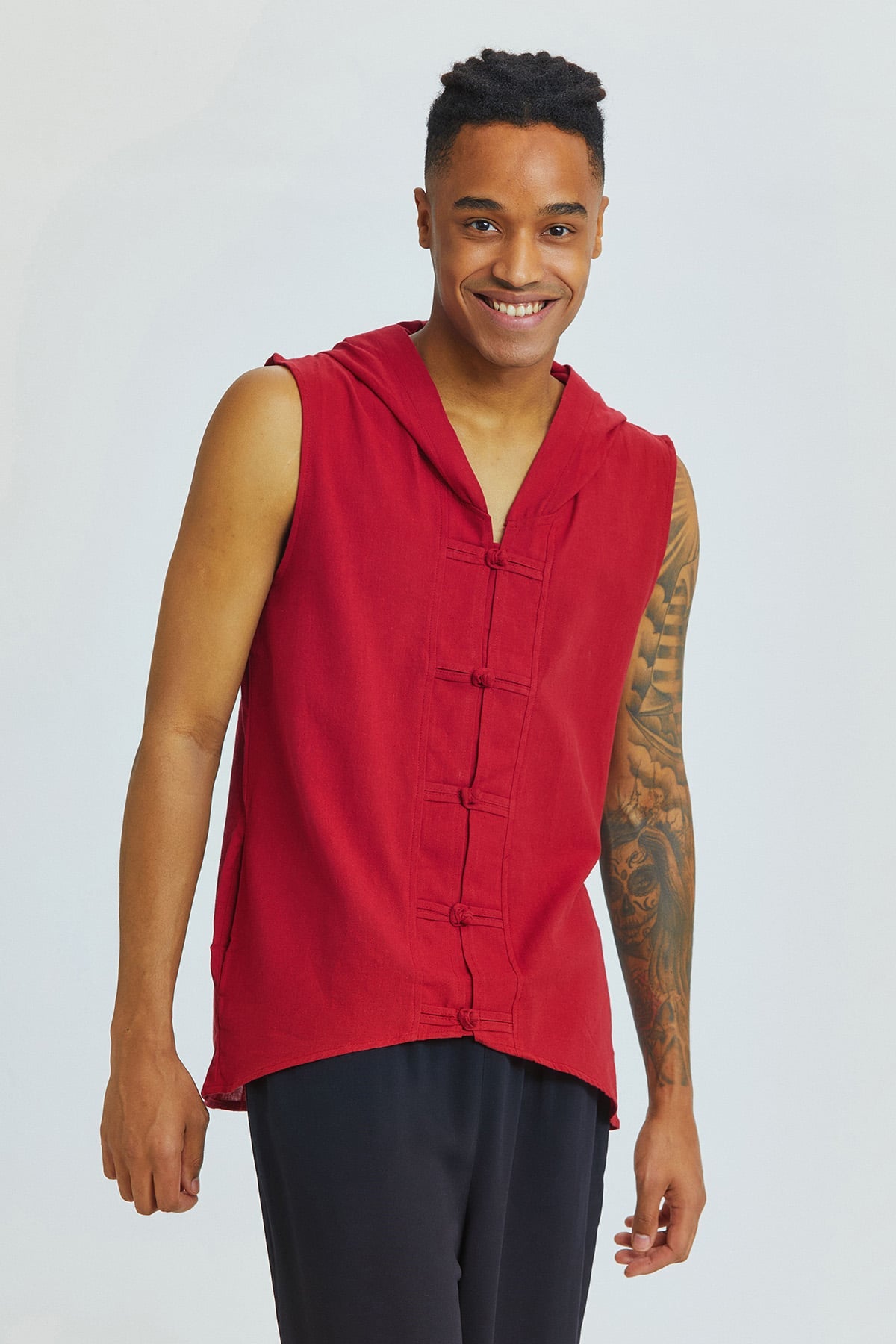Sleeveless Men's Shirt Red