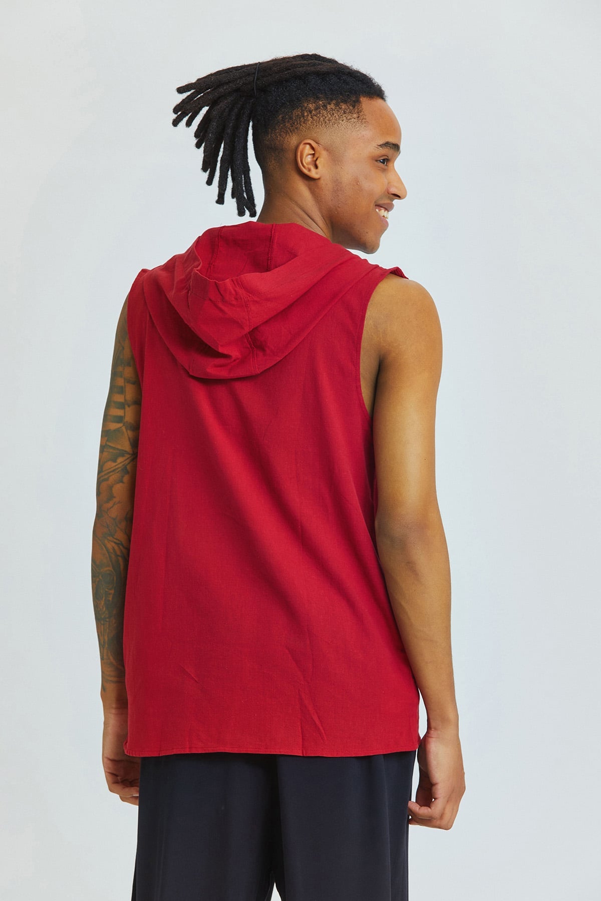 Sleeveless Men's Shirt Red