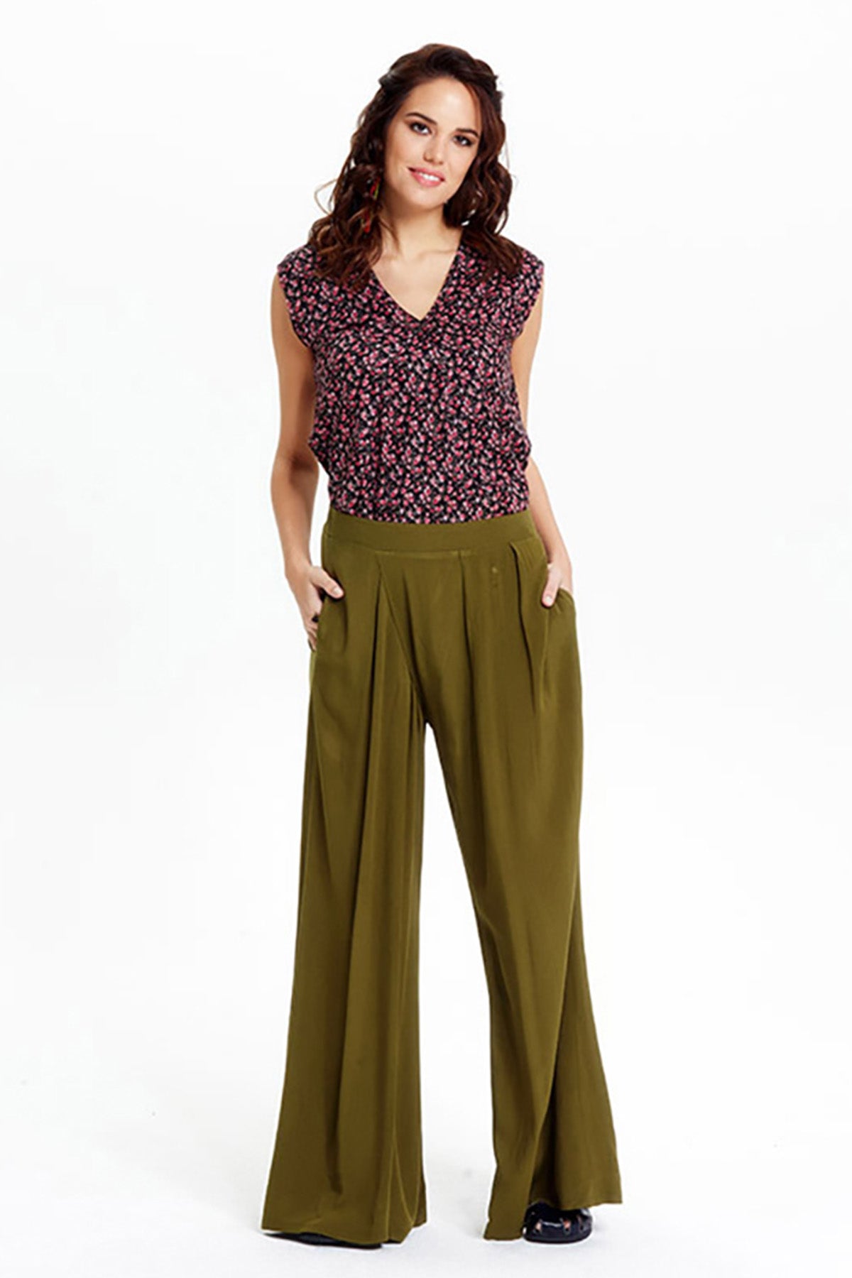 Khaki Relax Fit Trousers
