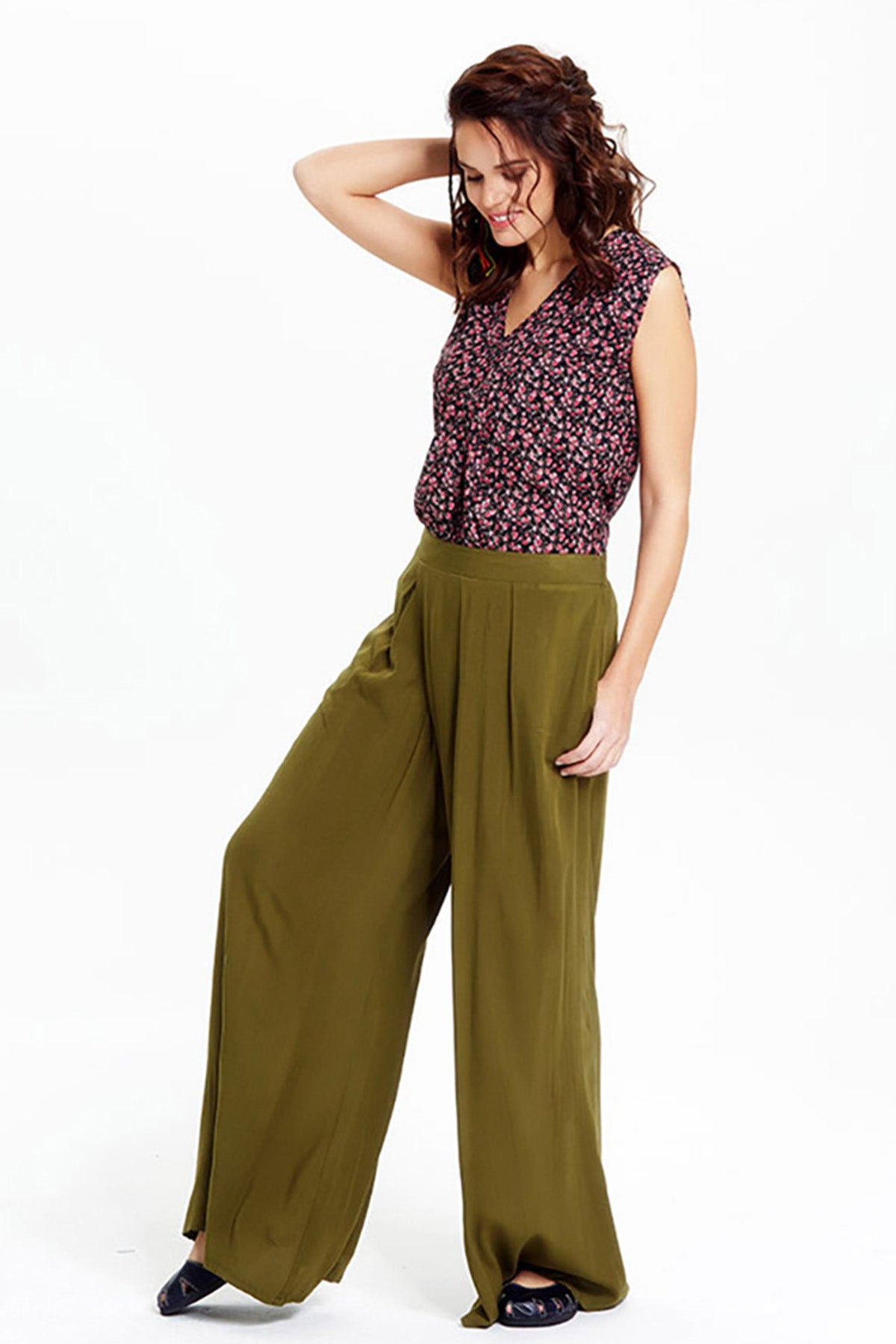 Khaki Relax Fit Trousers