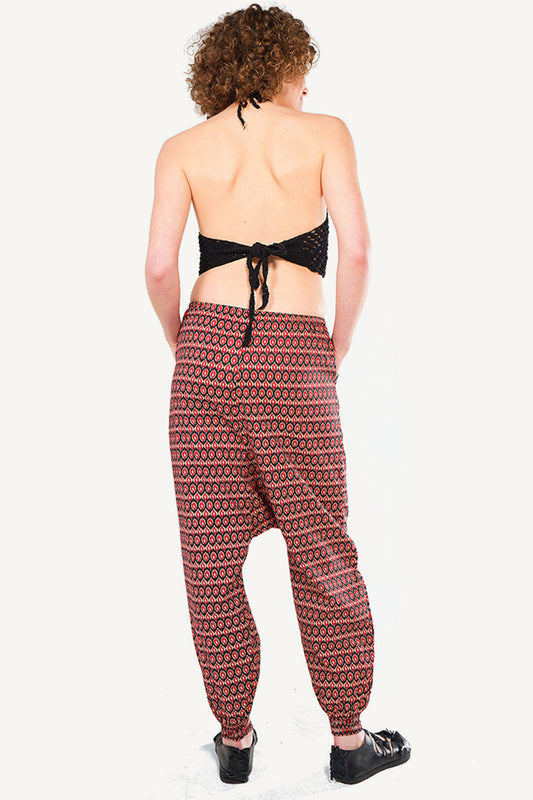 Printed Baggy Pants With Pocket