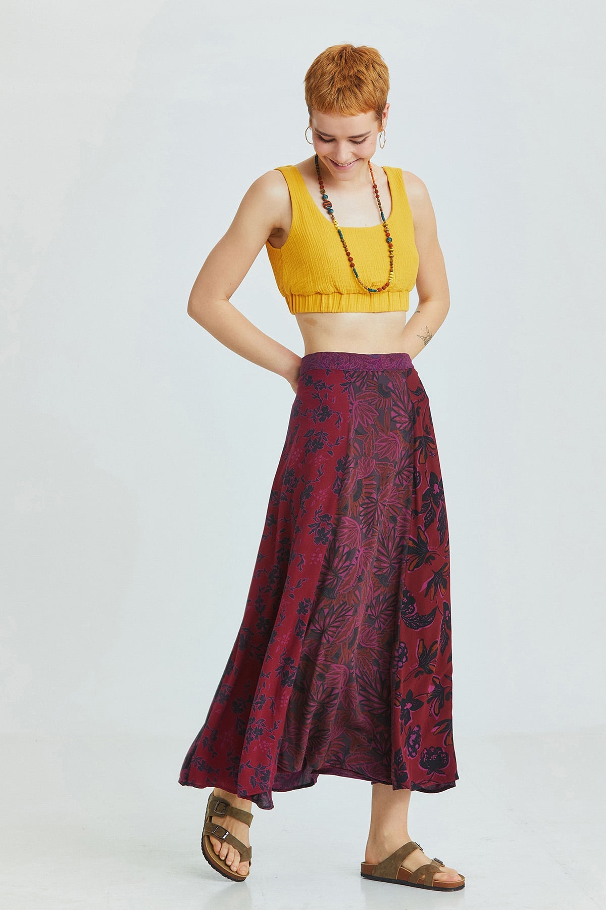 Maxi Wrap Skirt Purple