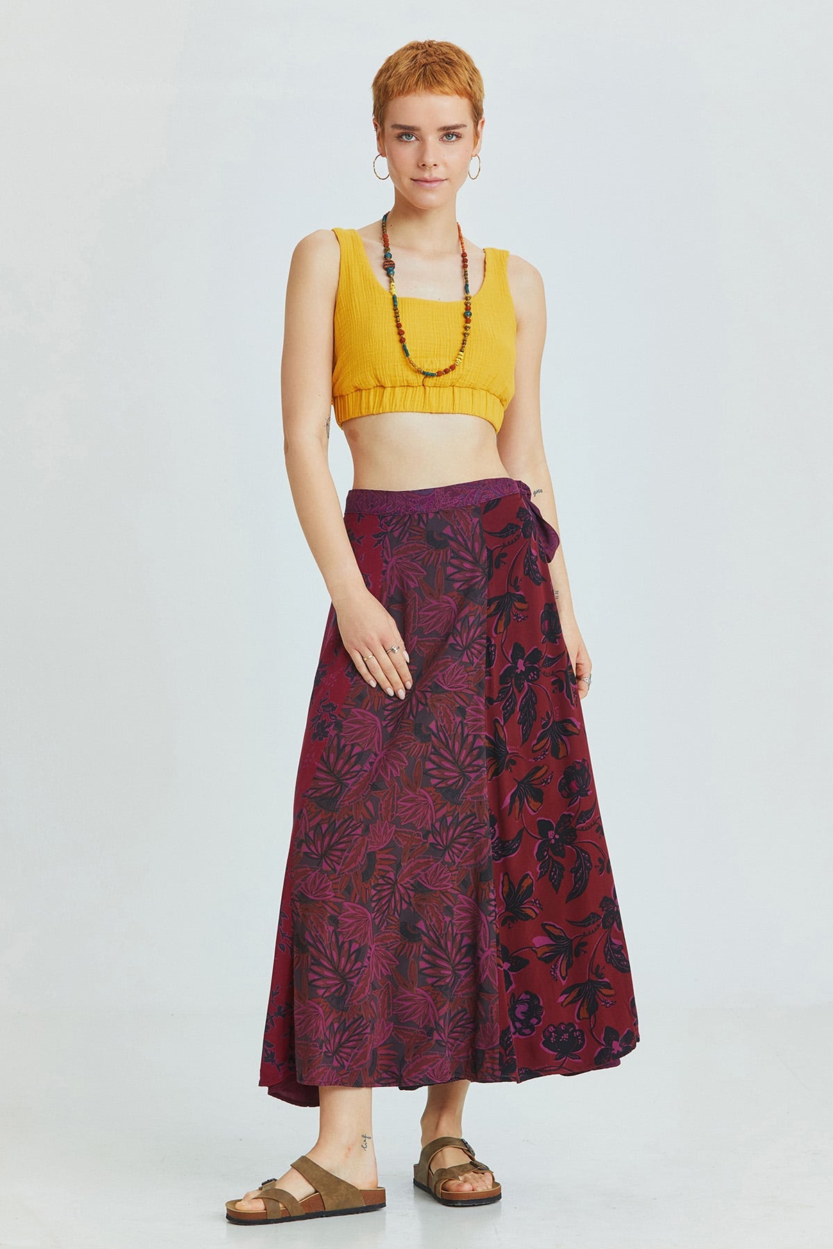 Maxi Wrap Skirt Purple