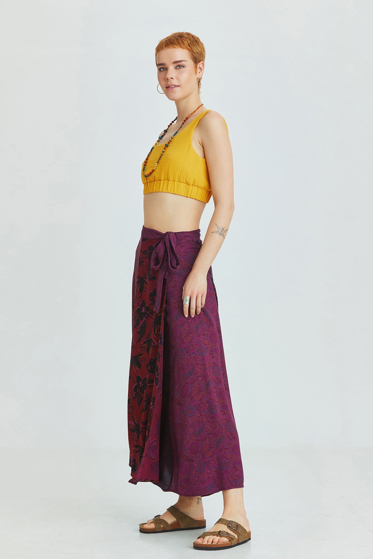 Maxi Wrap Skirt Purple