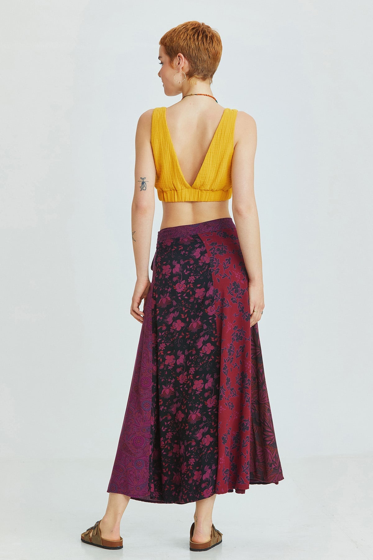 Maxi Wrap Skirt Purple
