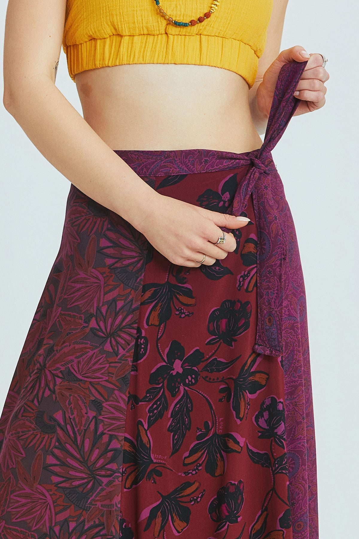 Maxi Wrap Skirt Purple