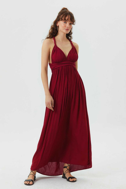 Maxi Summer Dress Red