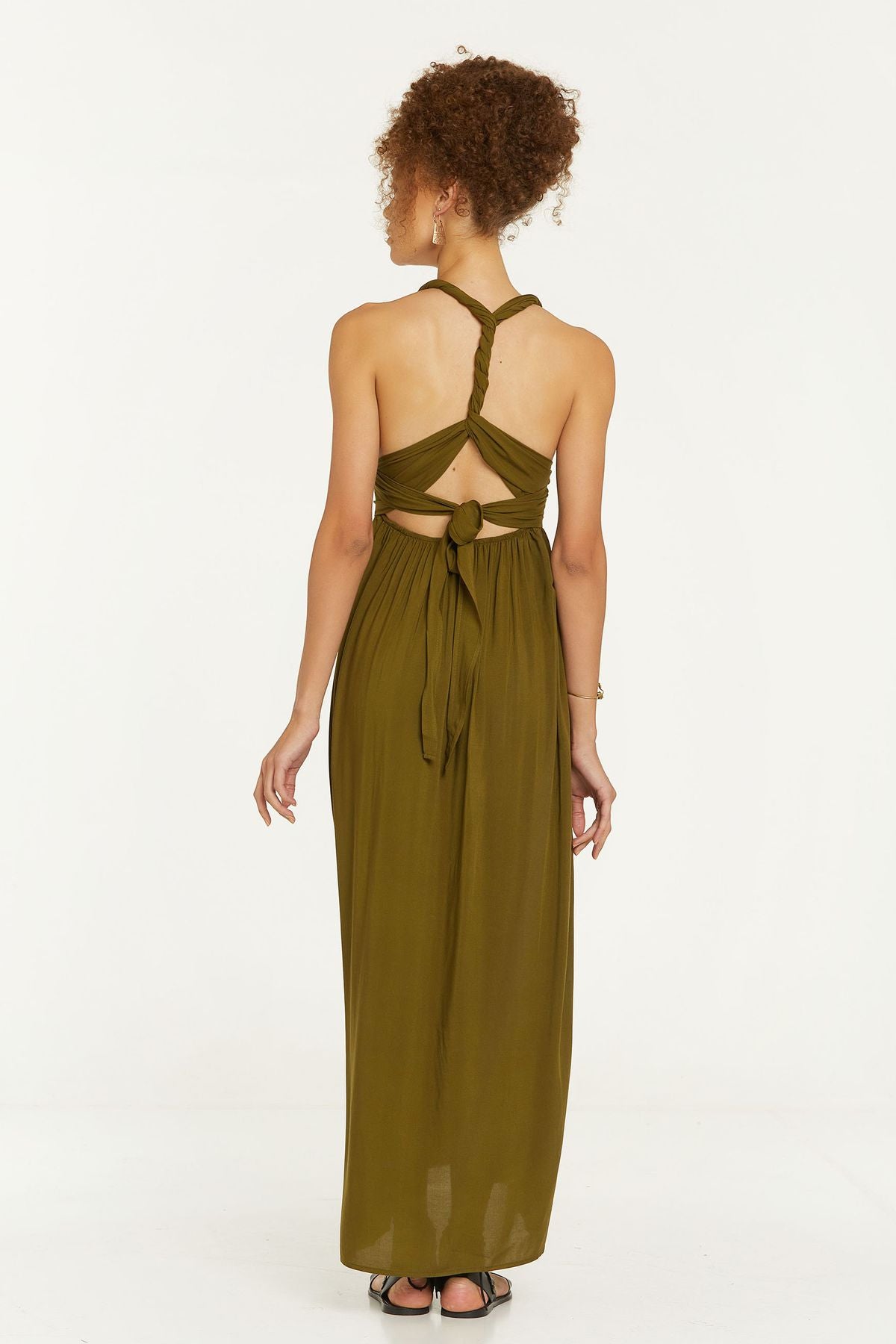 Maxi Summer Dress Khaki