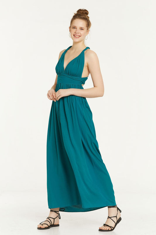 Maxi Summer Dress Turquoise