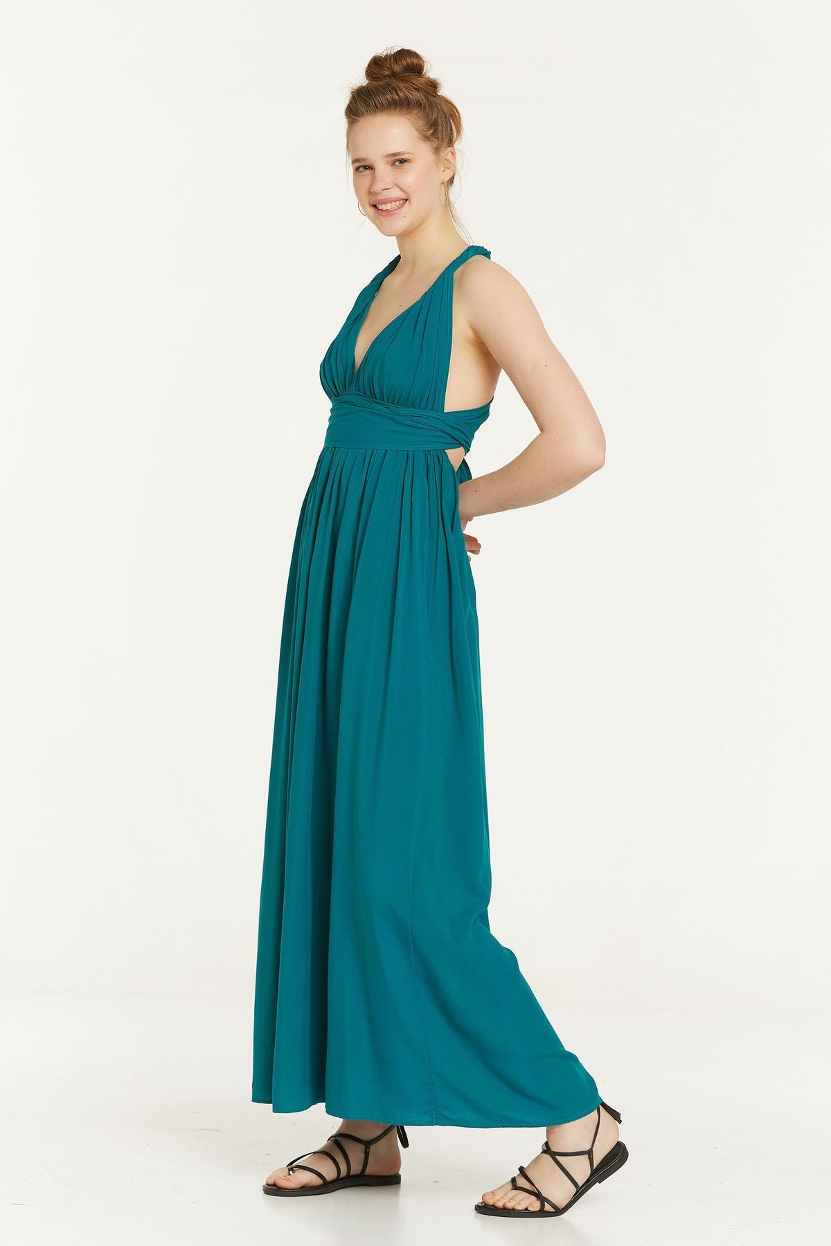 Maxi Summer Dress Turquoise