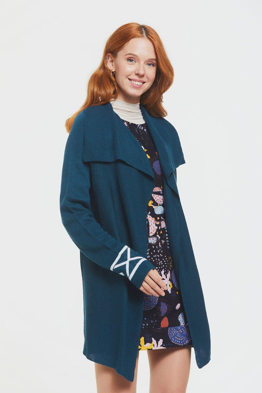 Long Sweater Turquoise