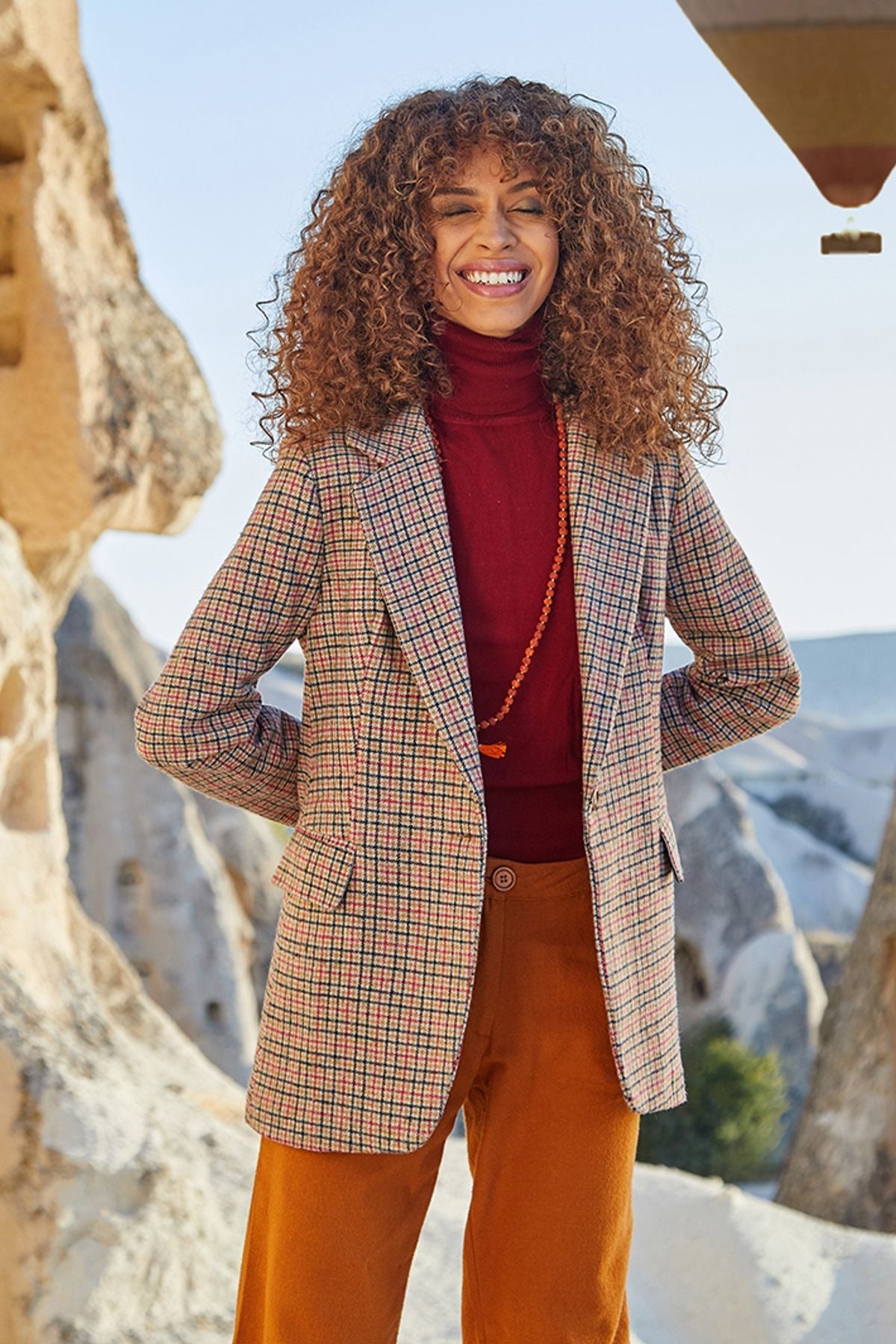 Women's Blazer Jacket Orange