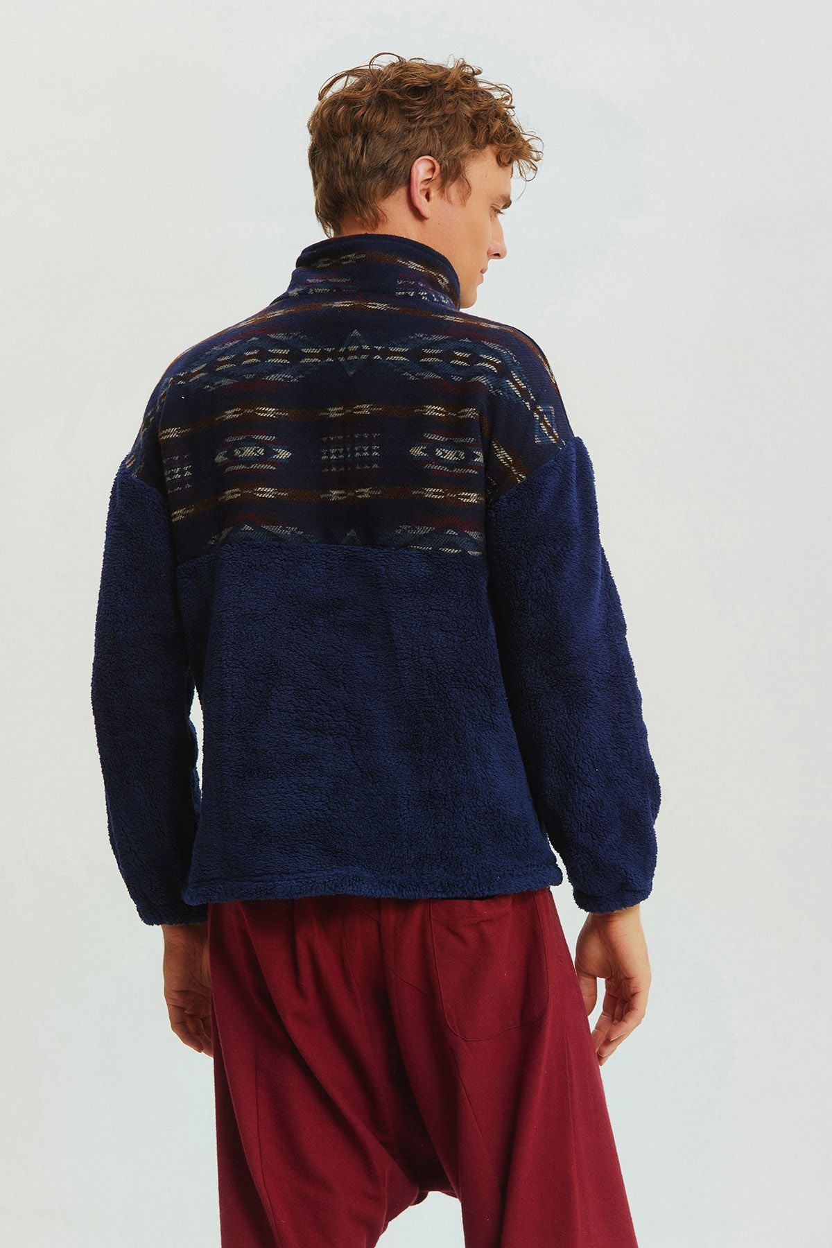 Plush Sweatshirt Dark Blue