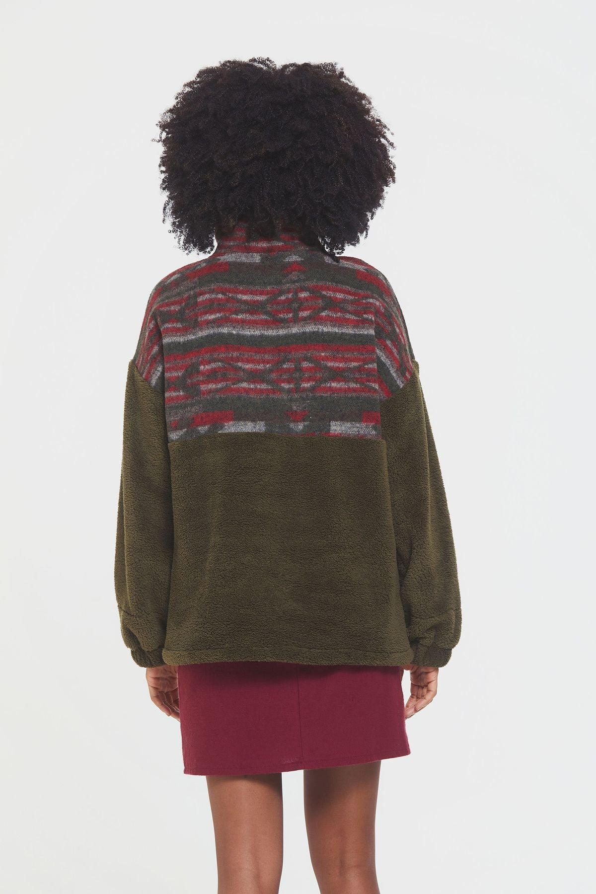 Plush Sweatshirt Khaki
