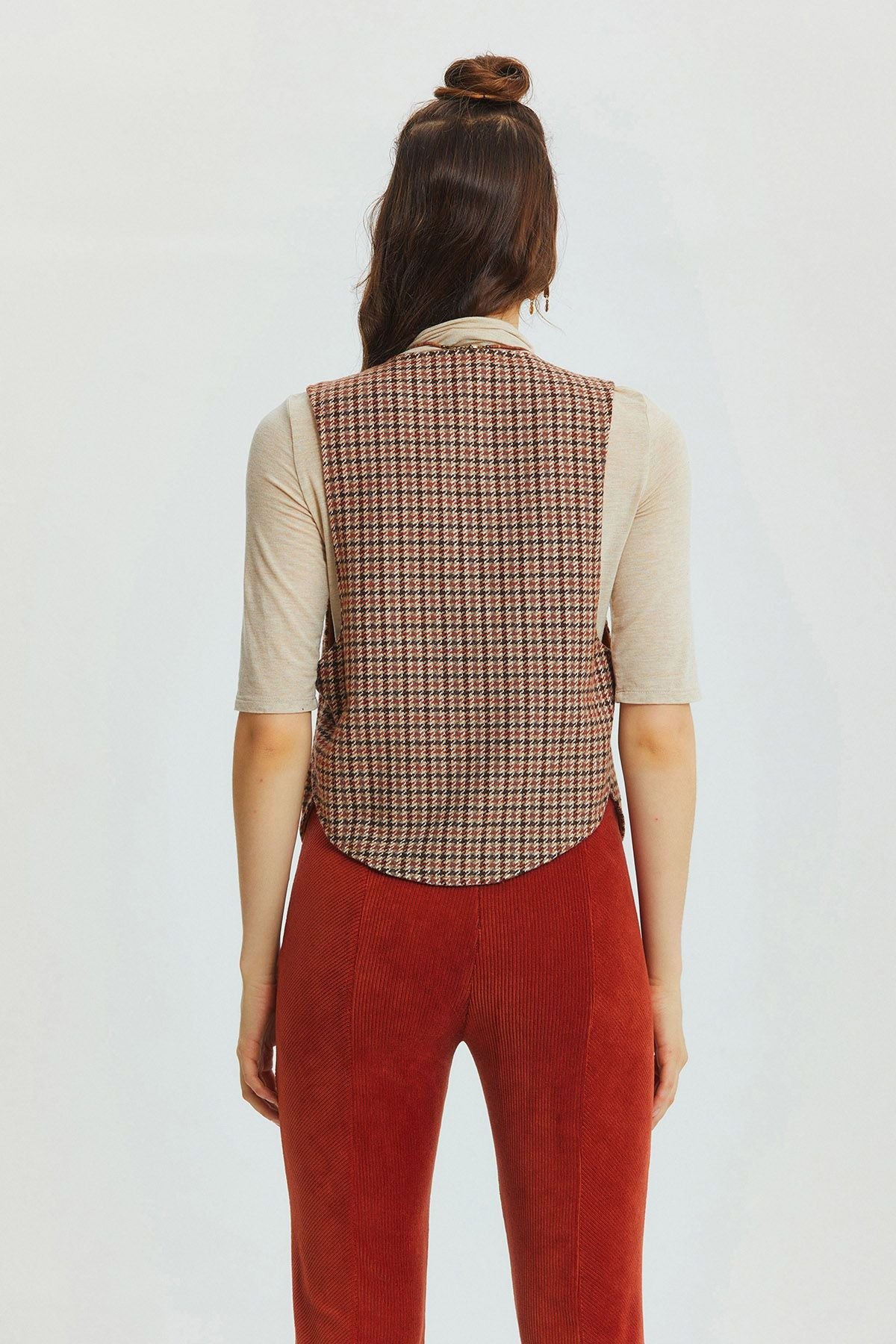 Reversible Bohemian Vest Brown
