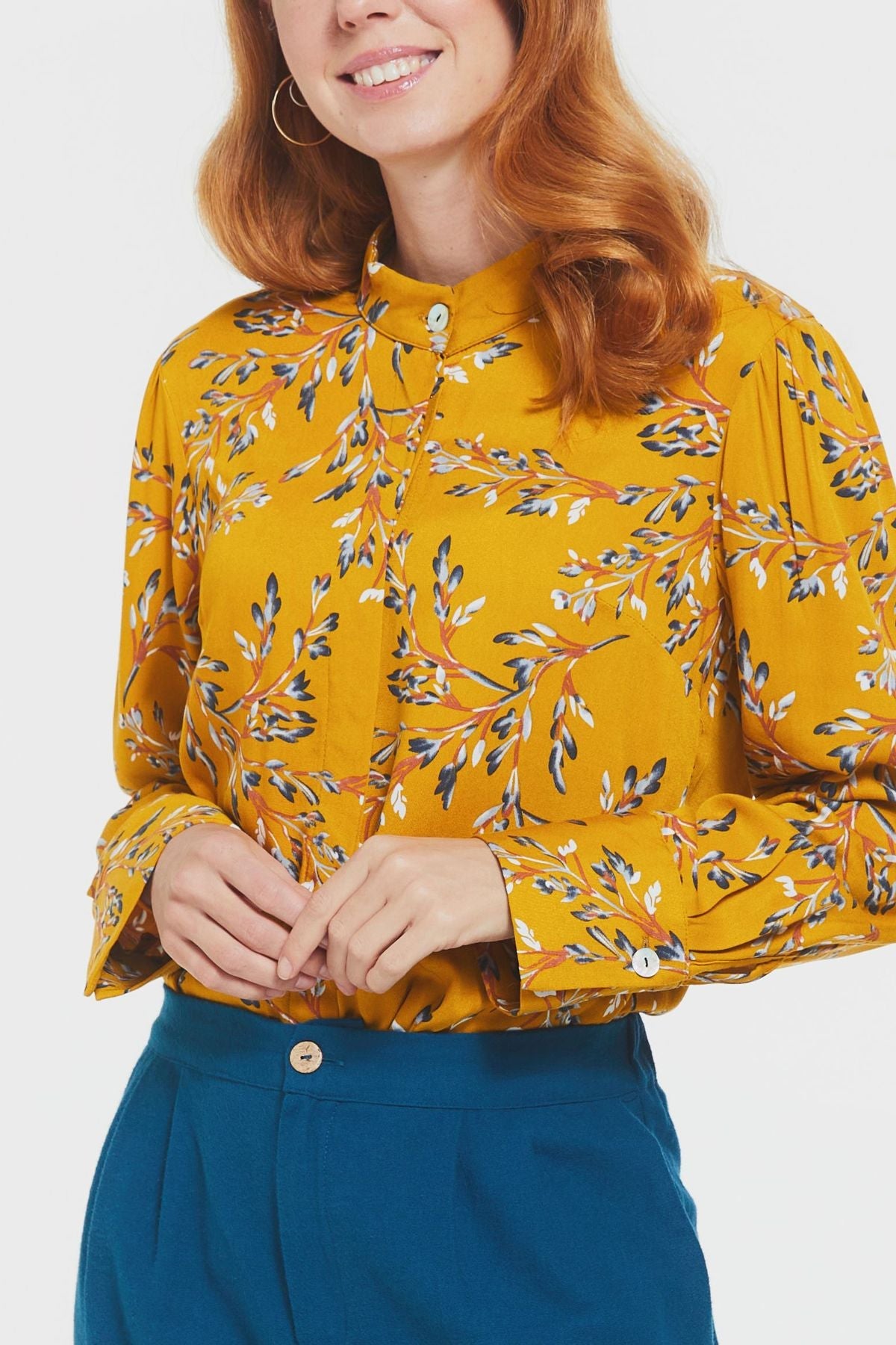 Long Sleeve Women's Shirt Yellow