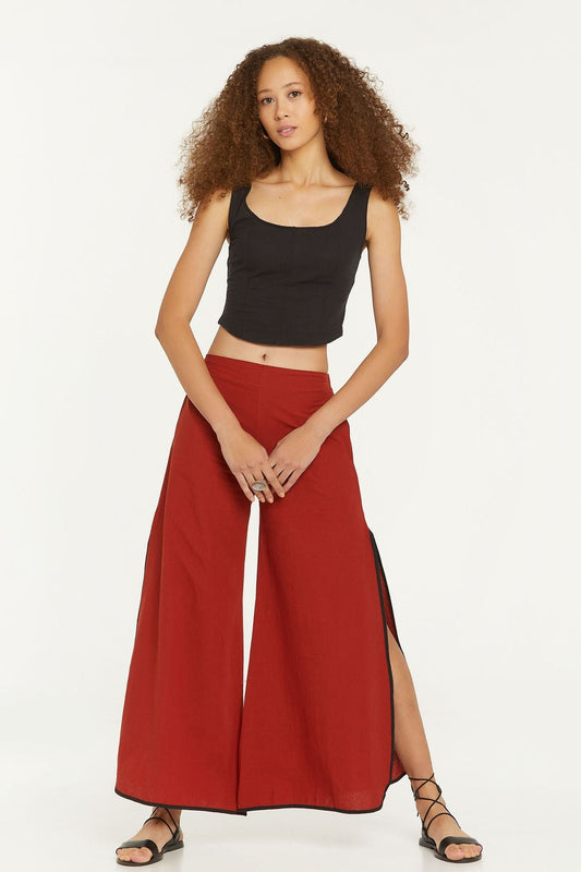 Elastic Back Crop Top Black