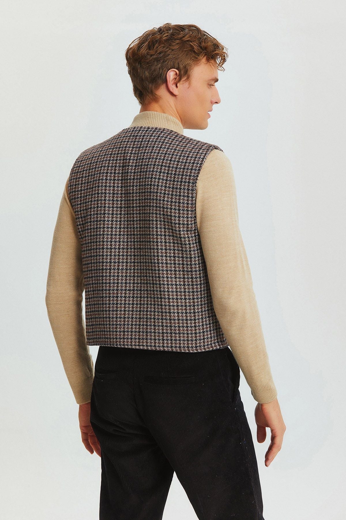 Bohemian Style Classic Cut Men's Vest Gray