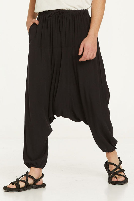 Unisex Harem Pants Black