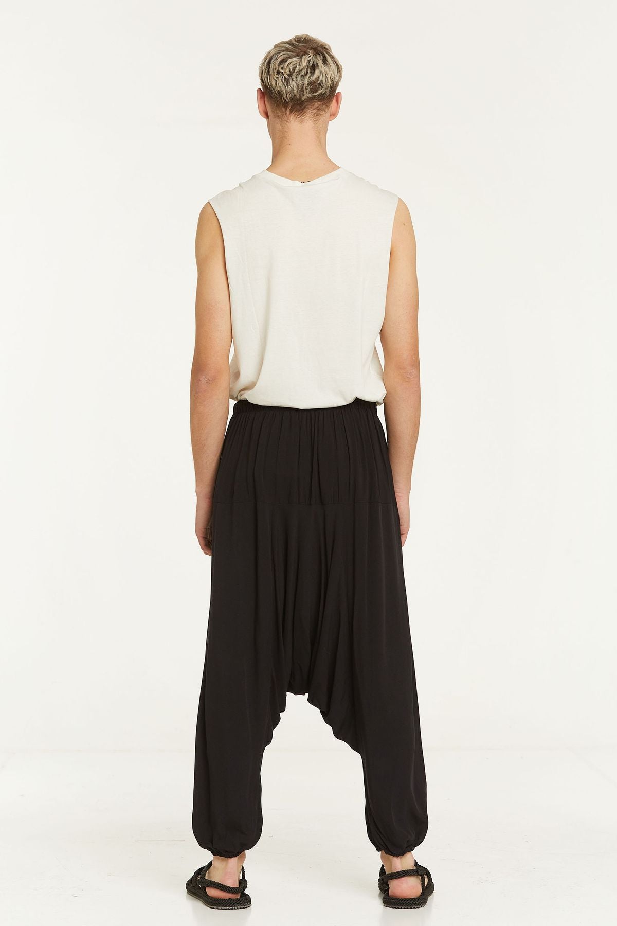 Unisex Harem Pants Black