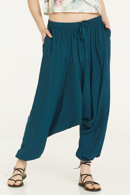 Unisex Harem Pants Dark Blue