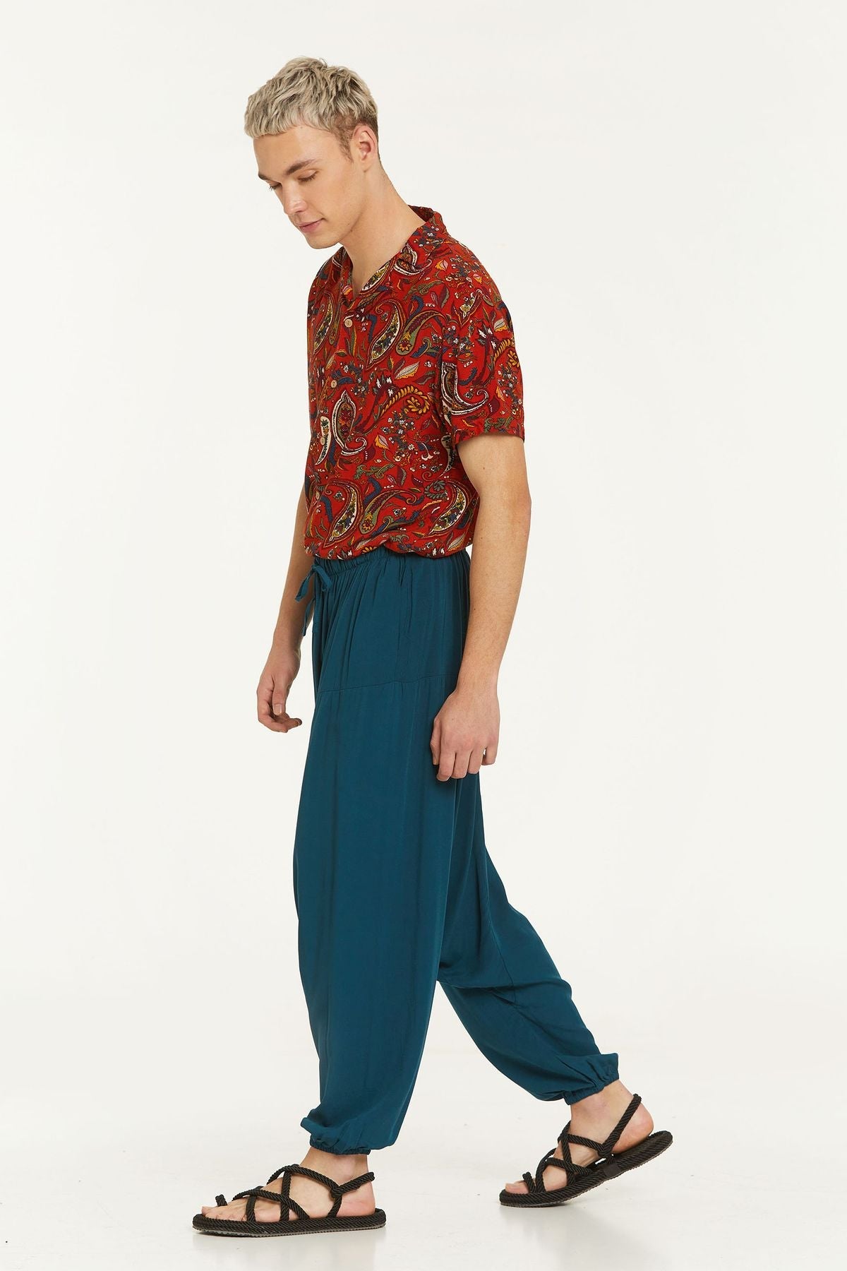 Unisex Harem Pants Dark Blue