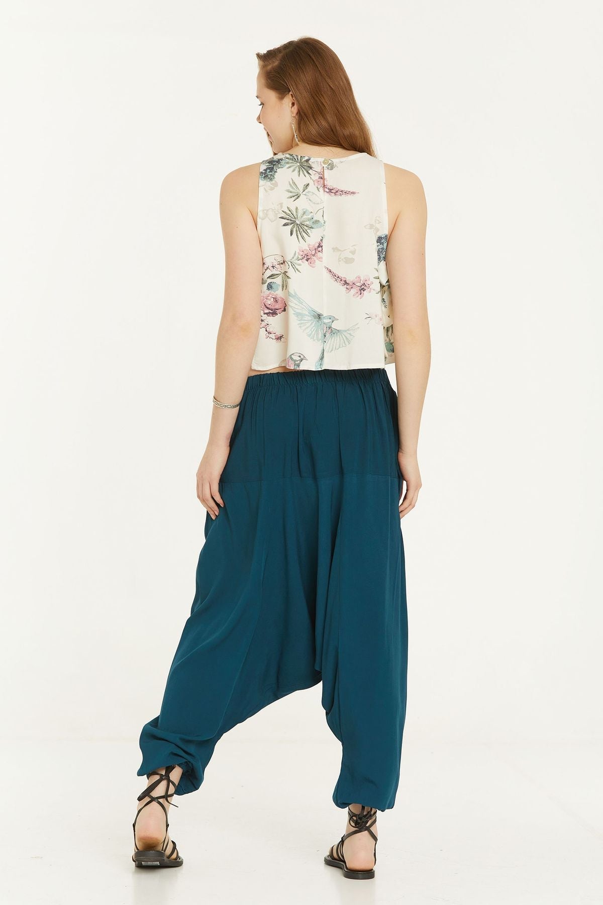 Unisex Harem Pants Dark Blue