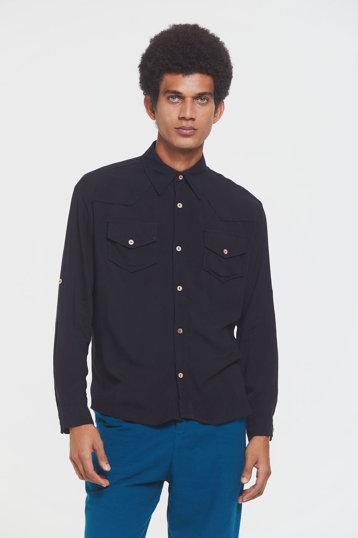 Bohemian Men's Shirt Black