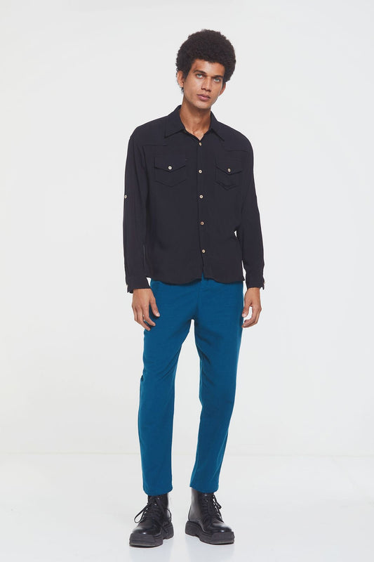 Bohemian Men's Shirt Black